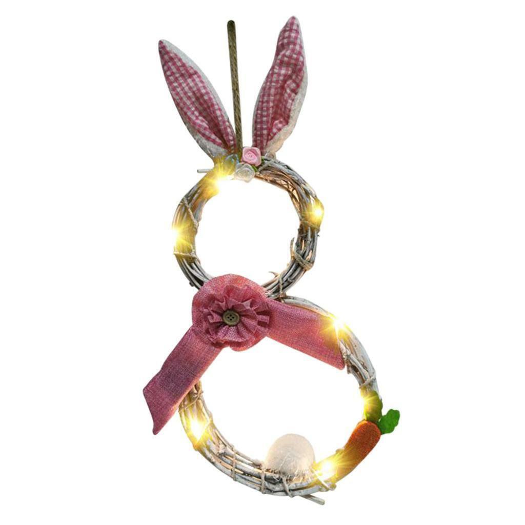 2x Handmade Easter Wreath Front  Wreath Window Garland Decor