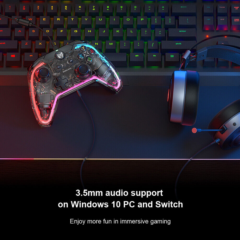 BIGBIG WON C1 Wired Gamepad RGB PC Controller for Switch PS4 PS5 Console