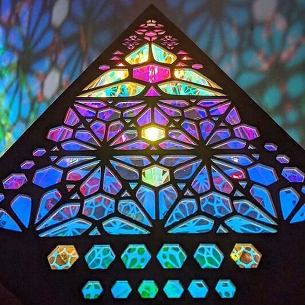 LED Bohemian Desk Floor Projector Light Starry Sky Ambient Light Bedside Lamp