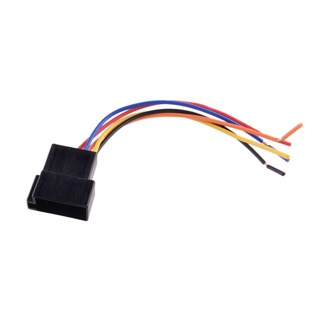 2Pcs Car Stereo Female Socket Radio ISO Wire Harness Adapter Connector Assembly