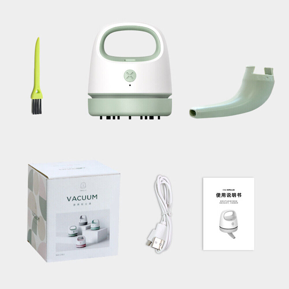 Desktop Vacuum Cleaner Hair Dust Collector for Computer Keyboard (Grey)