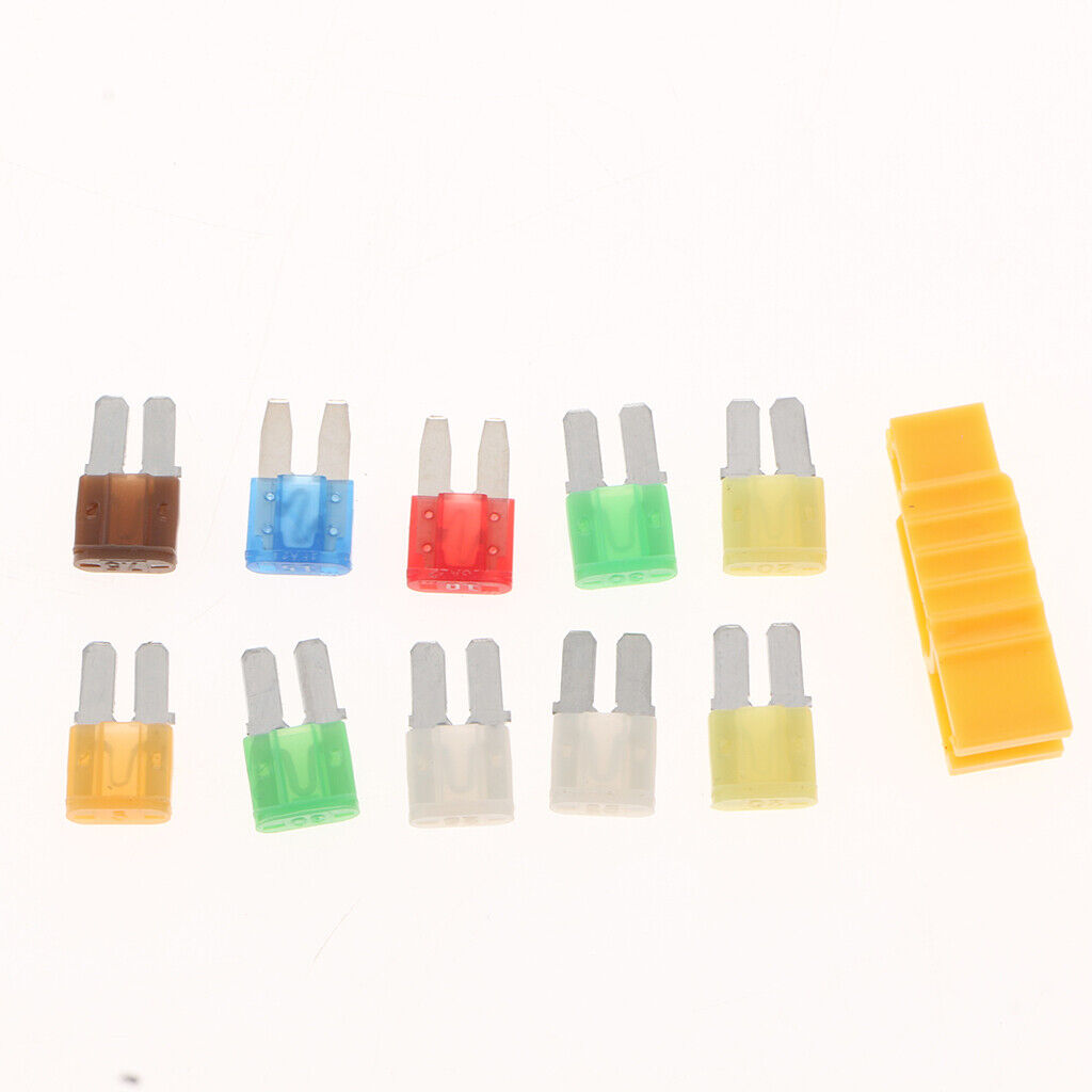 50pcs Assorted Auto Car Truck Mini Size  Fuse Assortment Kit 5A-30A