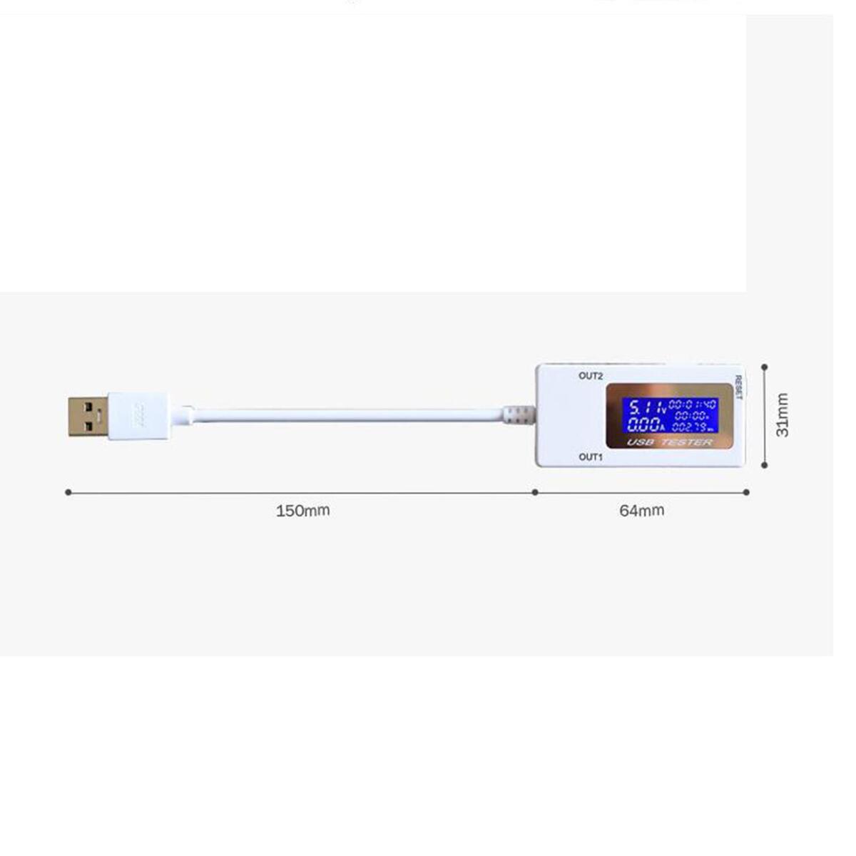 USB Current Voltage Capacity Meter Detector High Versatility Monitor Ammeter