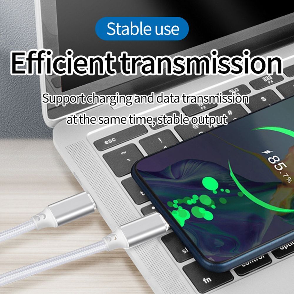 Extension Cable Type-C Male To Male PD 60W USB C Cable 3A Fast Charging