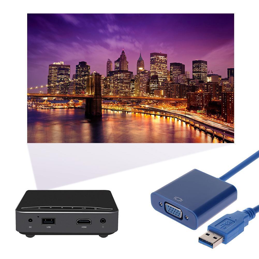 USB 3.0 to VGA 1080P Adapter Converter External Video Graphic Card with CD