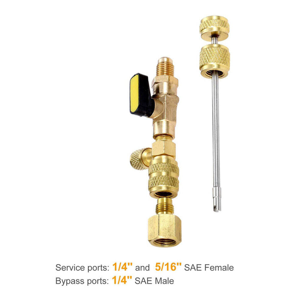 R410A R22 Valve Core Remover Installer Tool SAE 1/4 inch 5/16 inch for HVAC