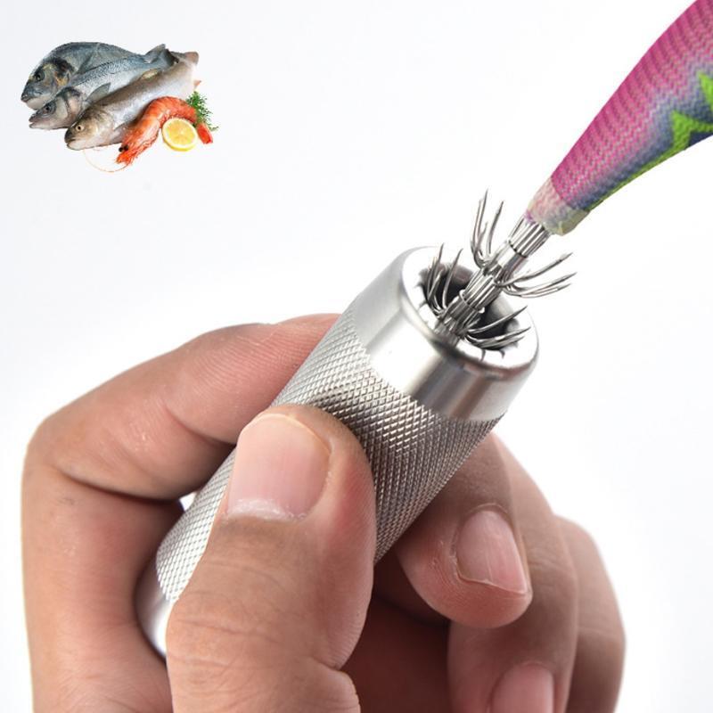Squid Lure Jig Octopus Hooks Corrector Stainless Steel Fishing Needle Recover