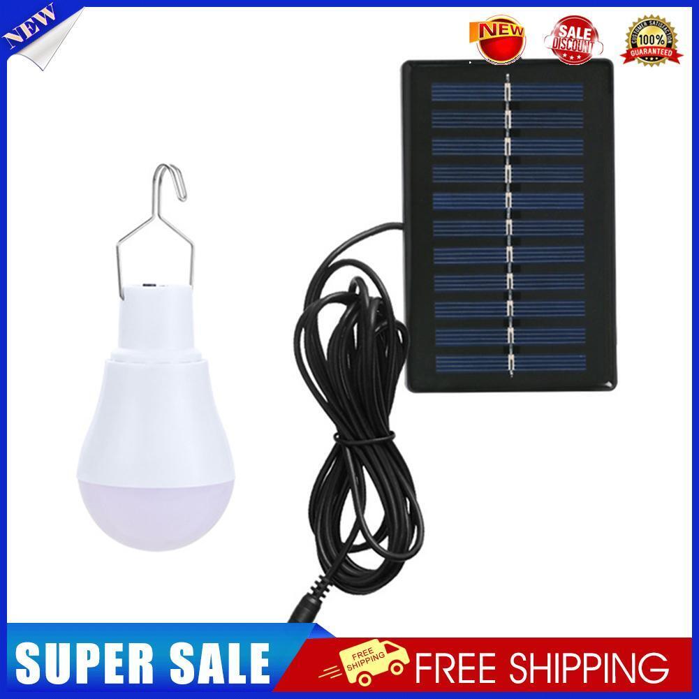 12LED Solar Bulb Hanging Lamp Outdoor Garden Camping Tent Light (B Hook)