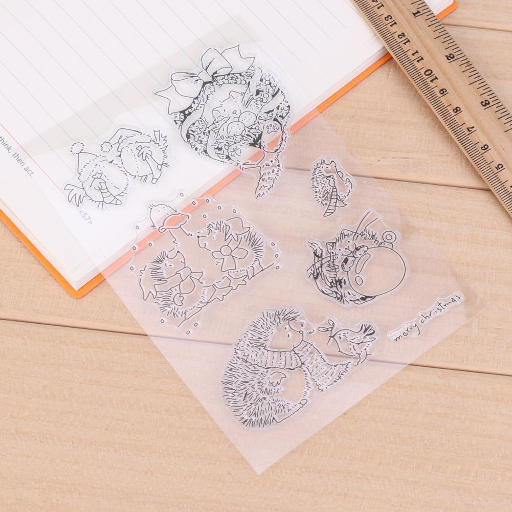 Clear Transparent Silicone Seals DIY Stamp Sheet Photo Album Decor Gift