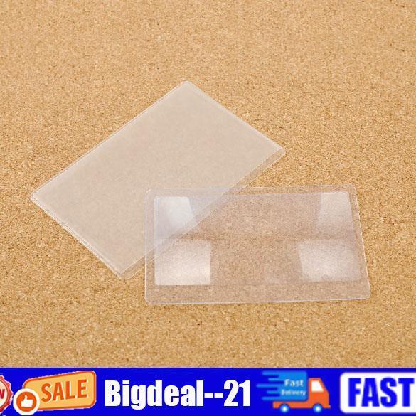 Credit Card Size Magnifier Reading Magnifying Glasses Lens Pocket magnifier