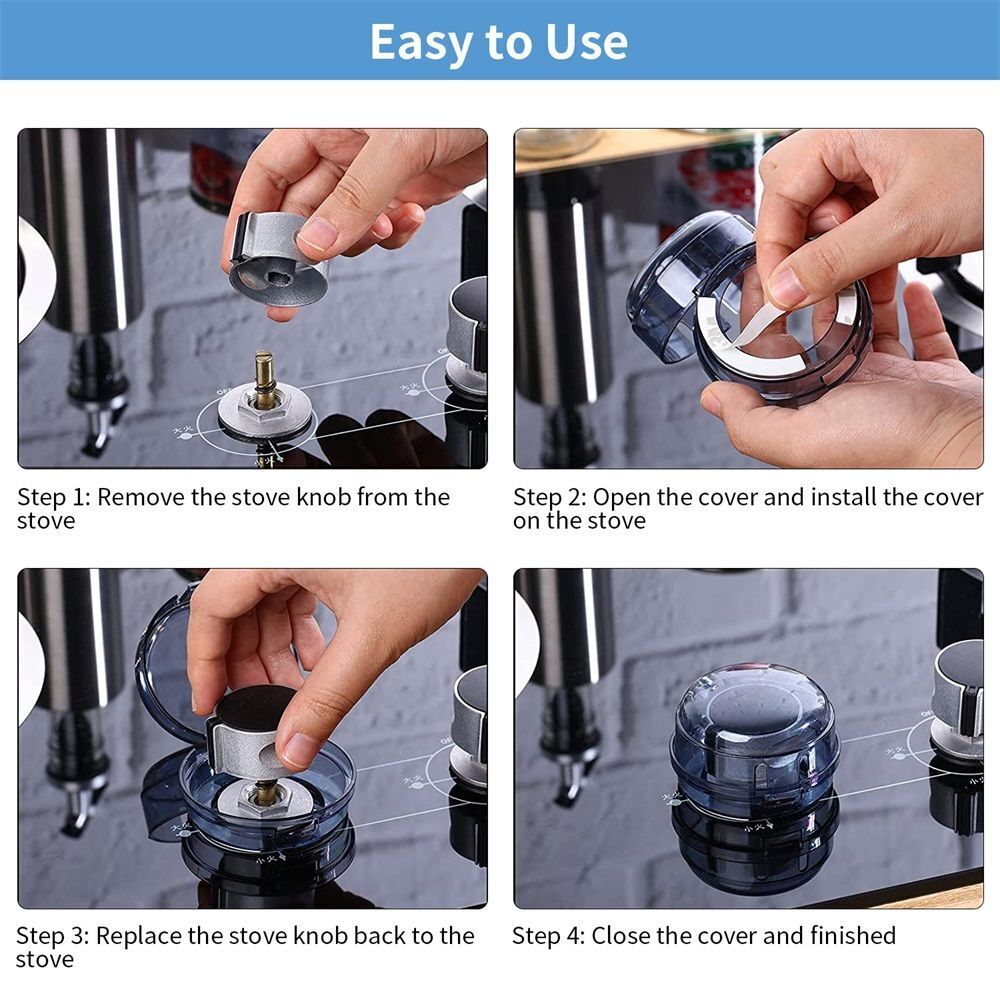 Safety Guards Oven Lock Knob Covers Gas Stove Knob Covers Stove Top Protector