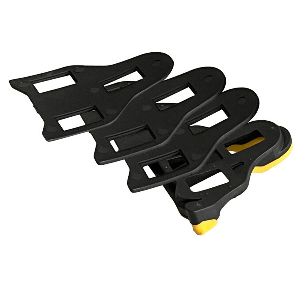 Road Bike Pedal Cleats Adjustable Anti Slip Bicycle Pedals Plate Clip Black