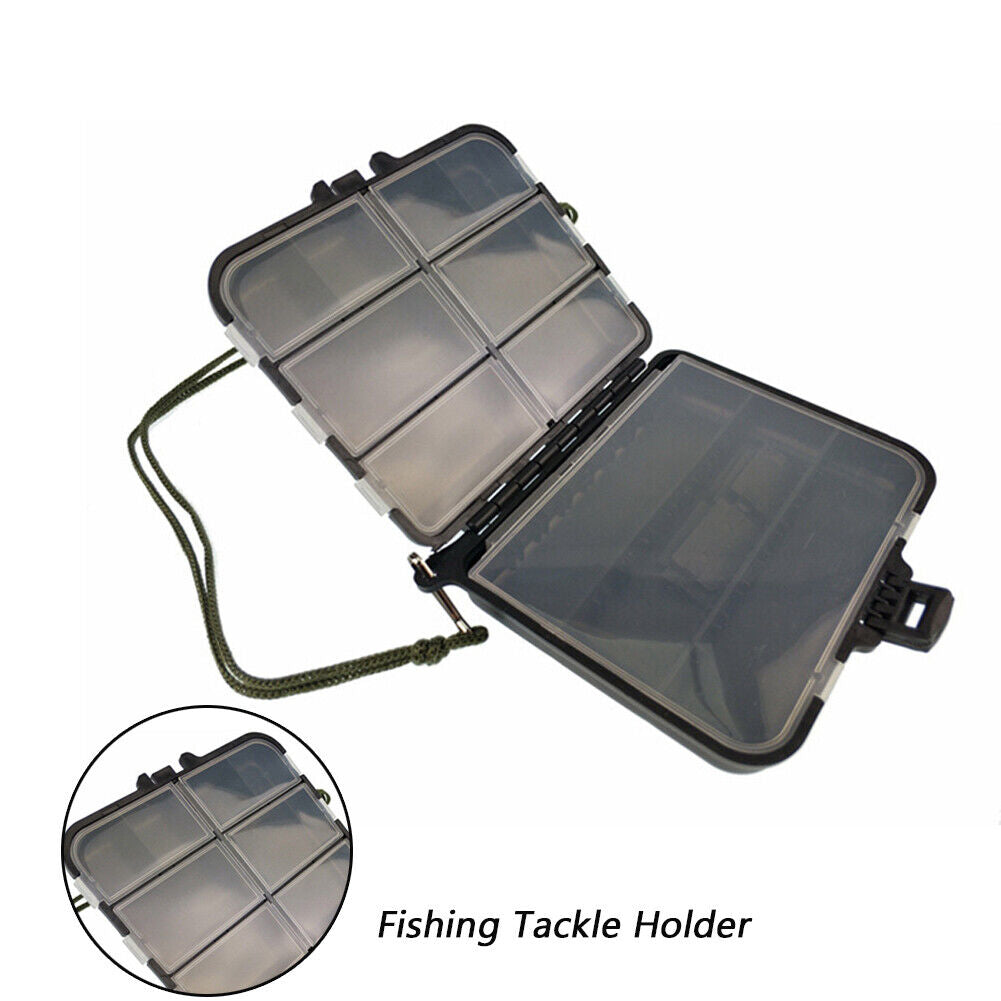 Multi Slots Fishing Tackle Box Portable Lure Hook Bait Storage Case (L)