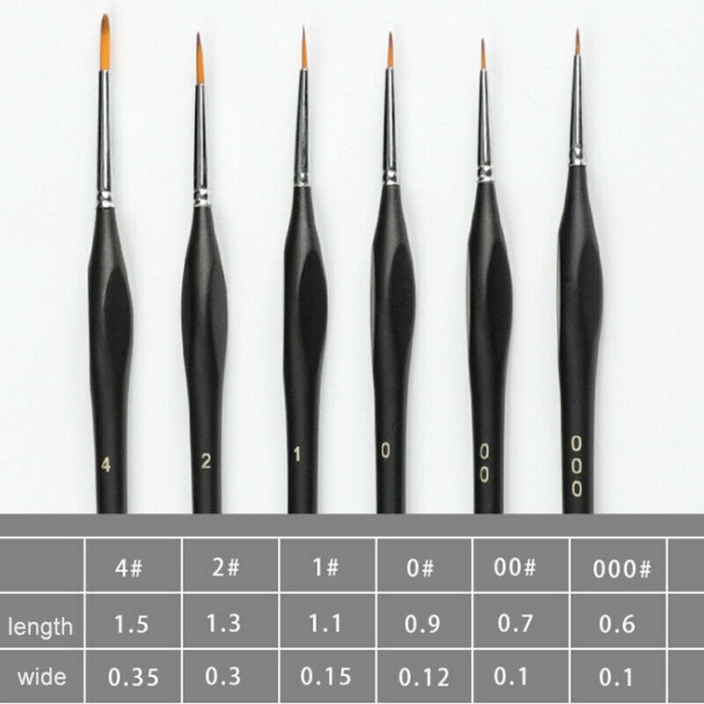 Hair Detail Paint Brushes Set Fine Paint Brush Painting Brush Drawing Supplies