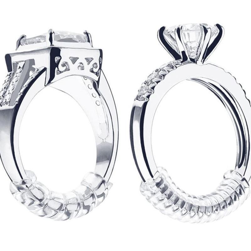 16Pieces Wedding Rings 4 Style Ring Spacers Spiral Tightener Fitter Resizer