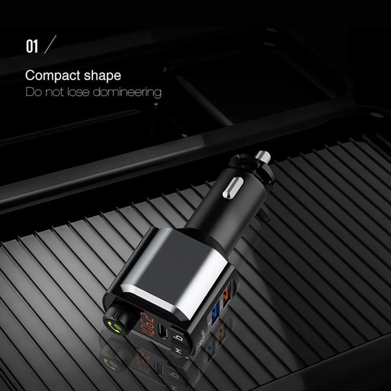 Bluetooth-compatible5.0 Car MP3 Player Handfree Call USB Car Chargers for Phone