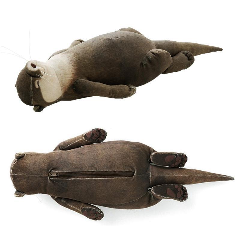 Wrist Rest for Keyboard Mouse Palm Rest Otters Shape Plush Cute Otters Cotton
