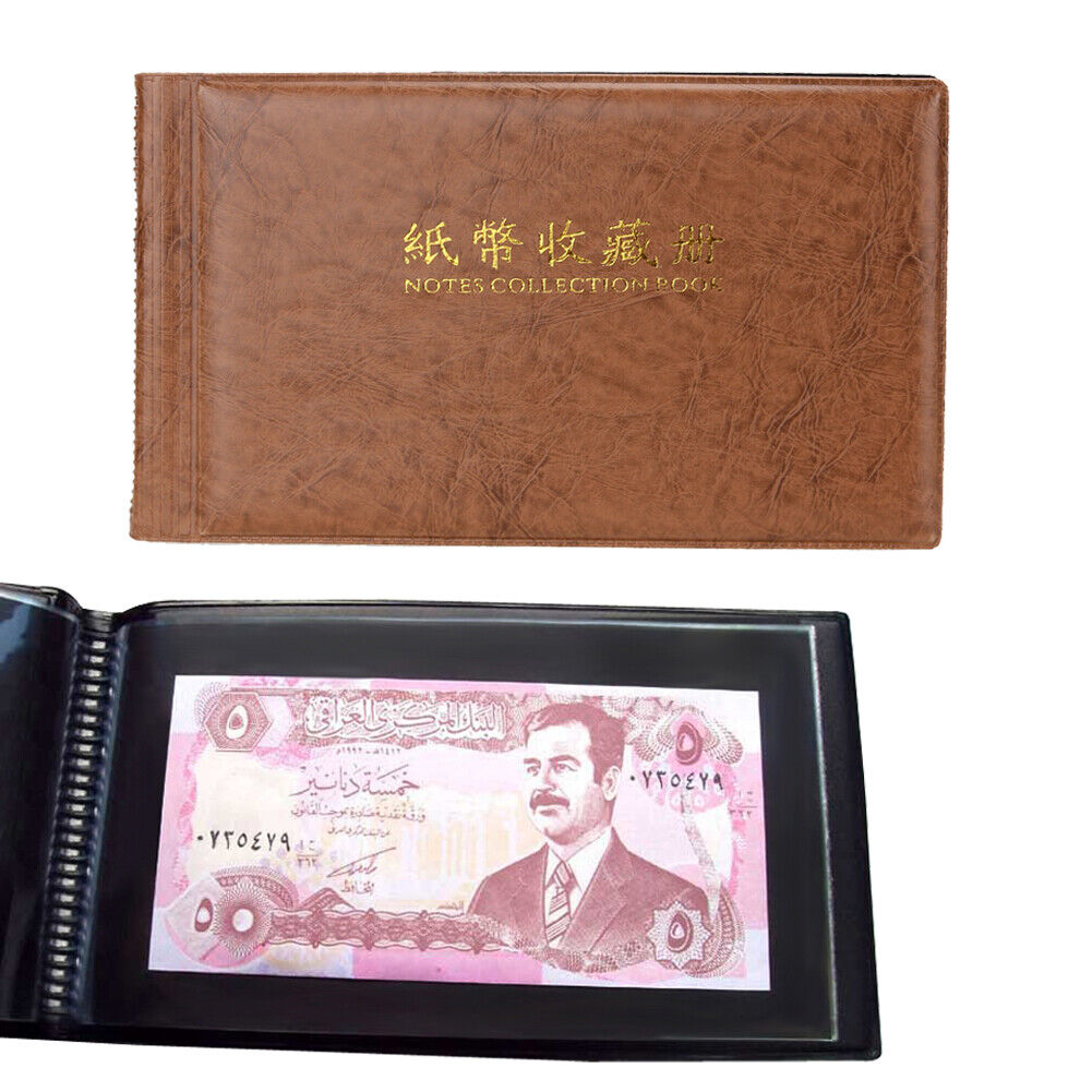 30 Paper Money Note Holders Collection Collecting Storage Pockets Album