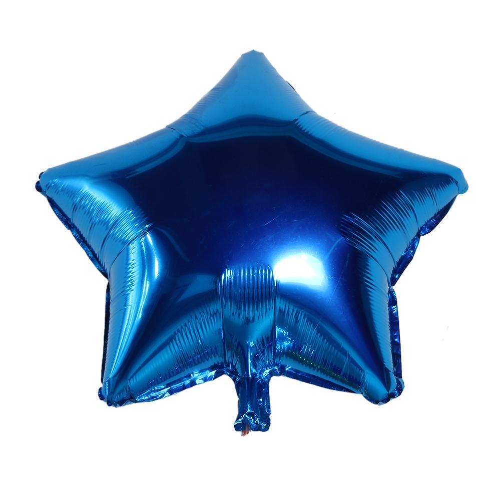 5pcs 10inch Foil Balloons Wedding Decor Helium Balloon Party Supplies(Blue)