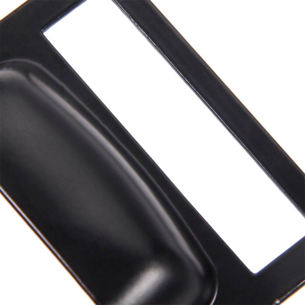 Black Zinc Alloy Drawer Cabinet Shell Label Card Holder Pull Handle Door Knob