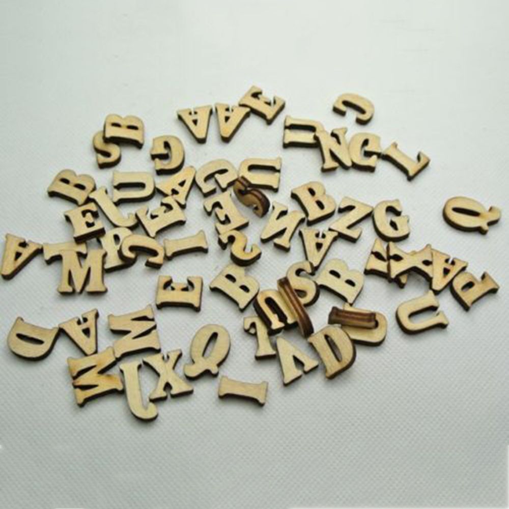 Cardmaking Tile Alphabet Cutting Discs Wood Sign Unfinished Wooden Letters