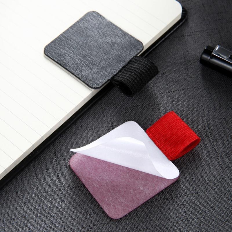 Adhesive Durable Pen Loop with Elastic Leather Pencil Holder for Women Men 5 Kit