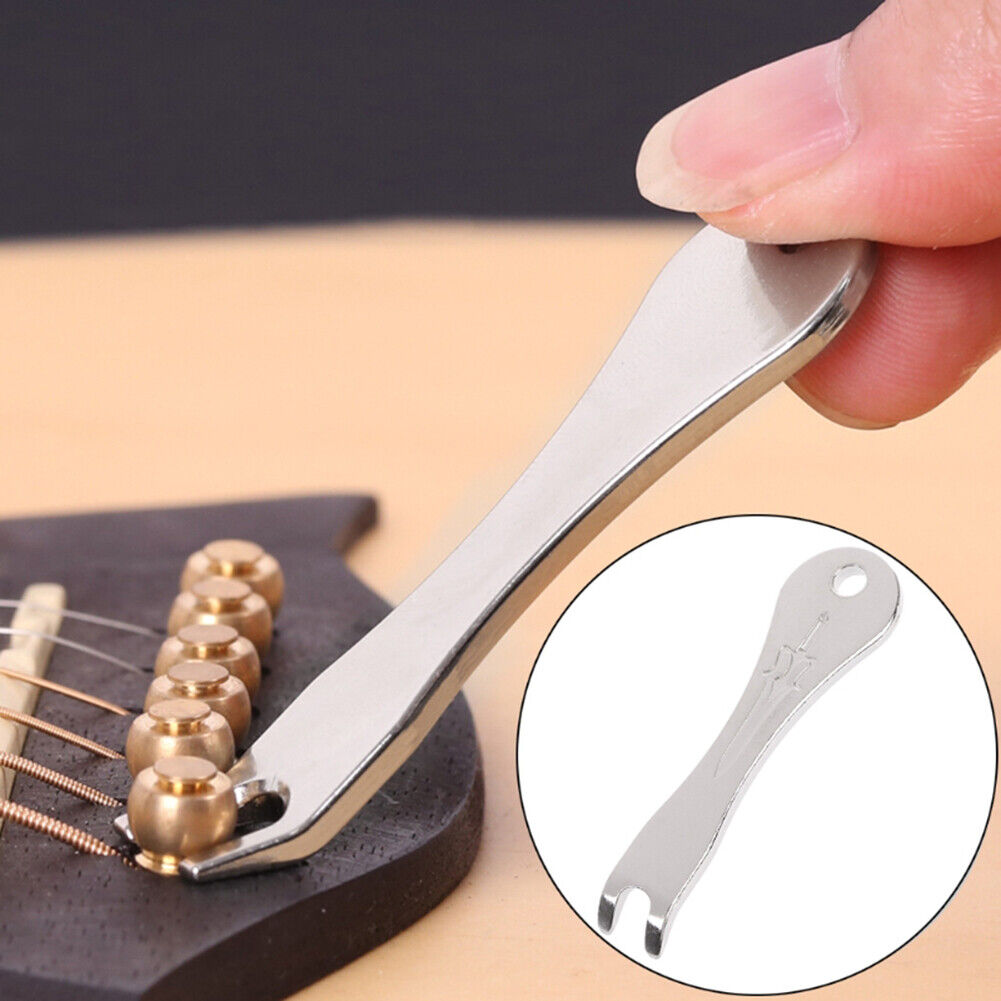 15pcs Acoustic Guitar Bridge Pins Nail Puller Remover Guitar Saddle Nut Set
