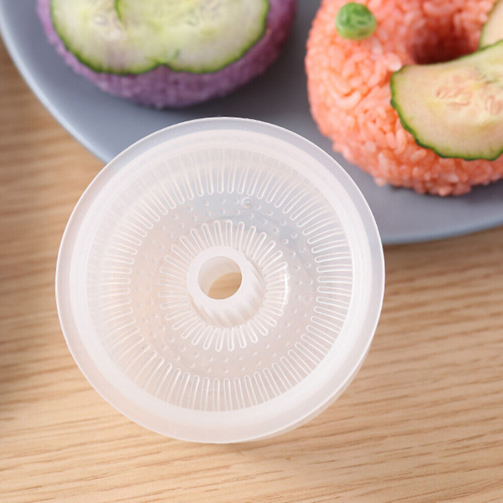 Donut Shaped Onigiri Form Easy Press Non Stick Child Sushi Bento Maker Mold