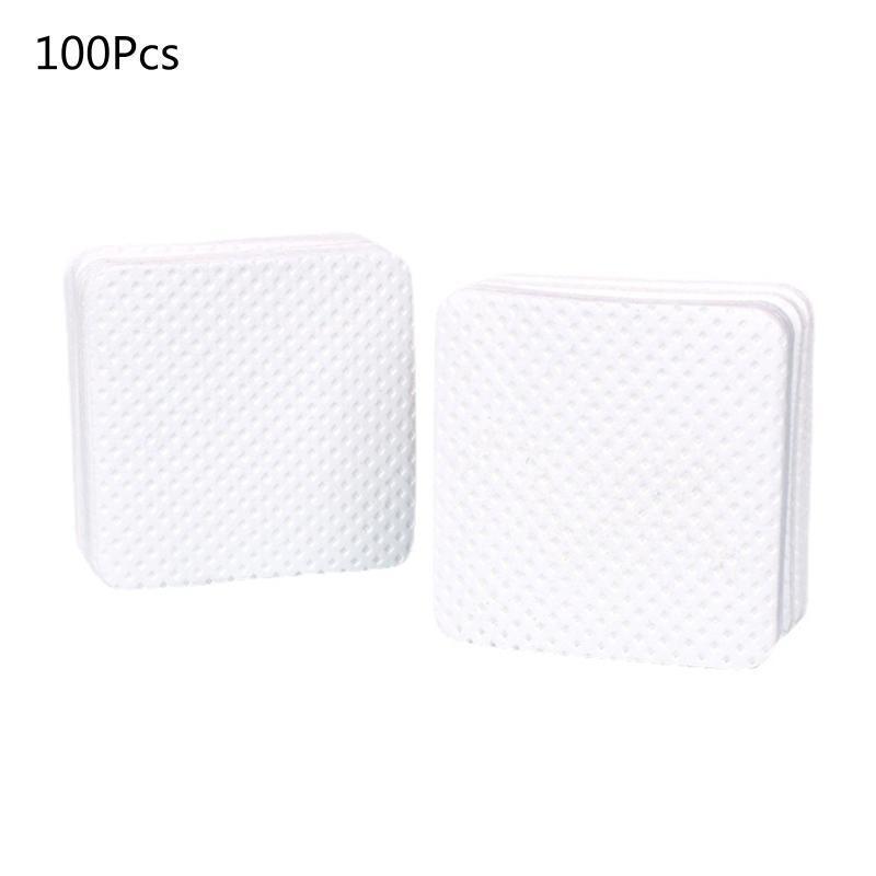 100pcs Cotton Pads Nail Polish Remover Cotton Wipes UV Gel Tips Remover Cleaner