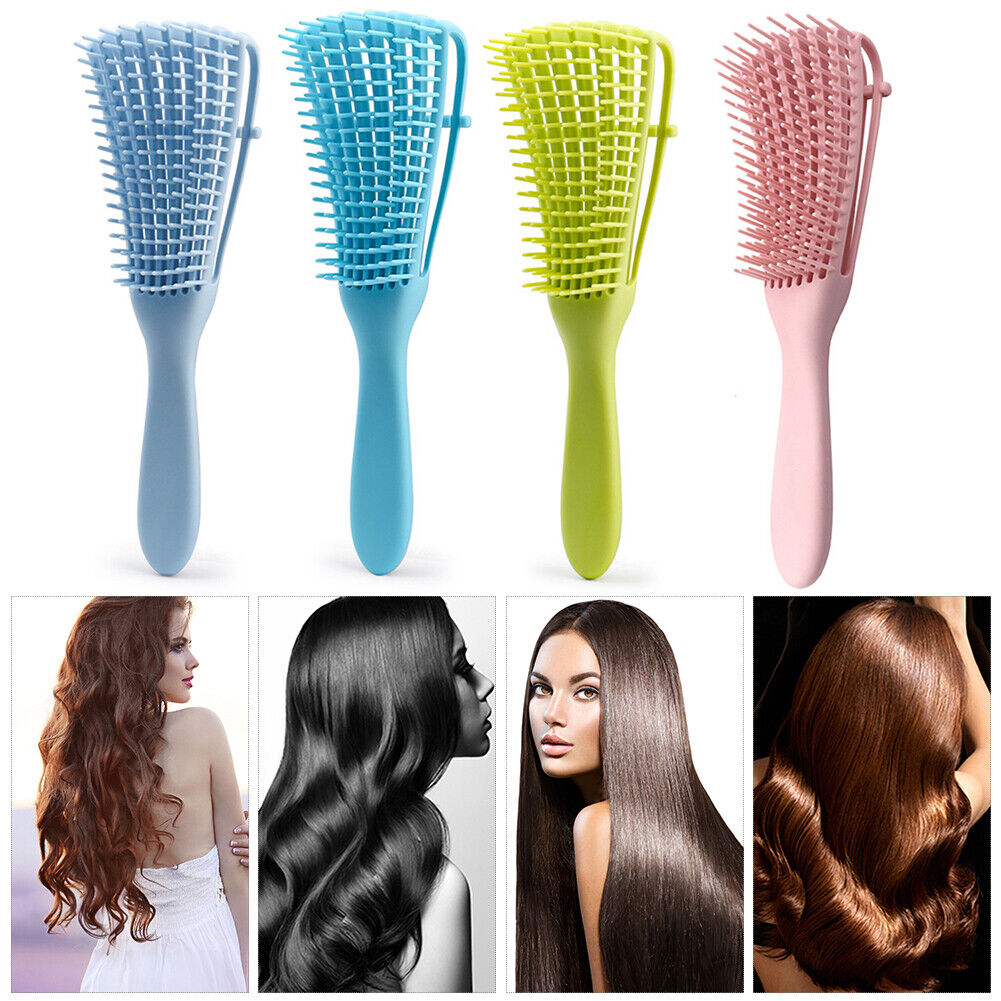 Detangling Hair Brush Massage Wet HairComb Detangler Hairbrush (Olive Green
