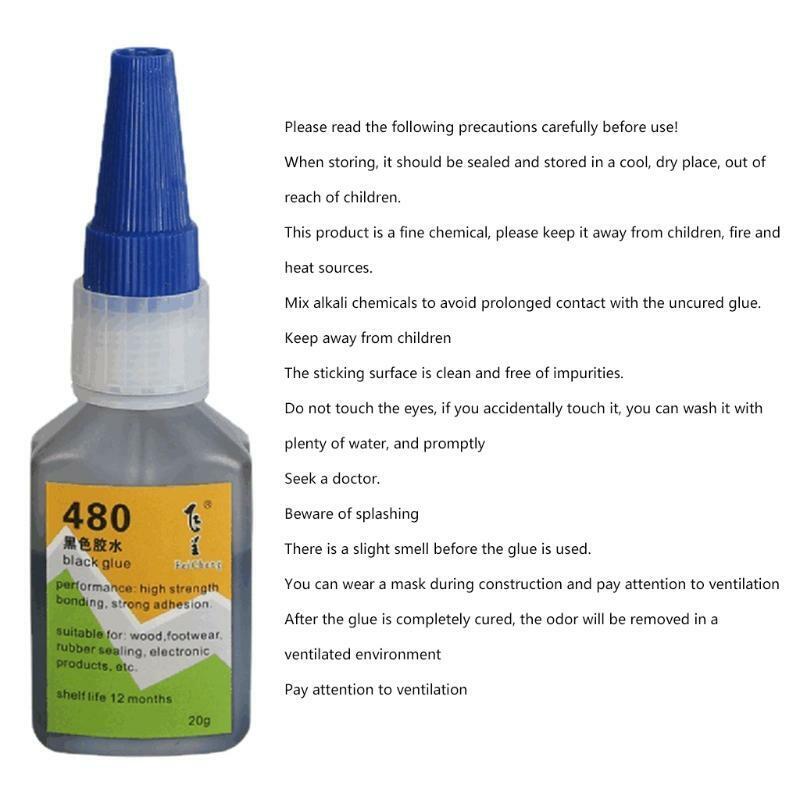 20g Instant Glue Bonding Super Glue Wooden DIY Super Professional Black Glue