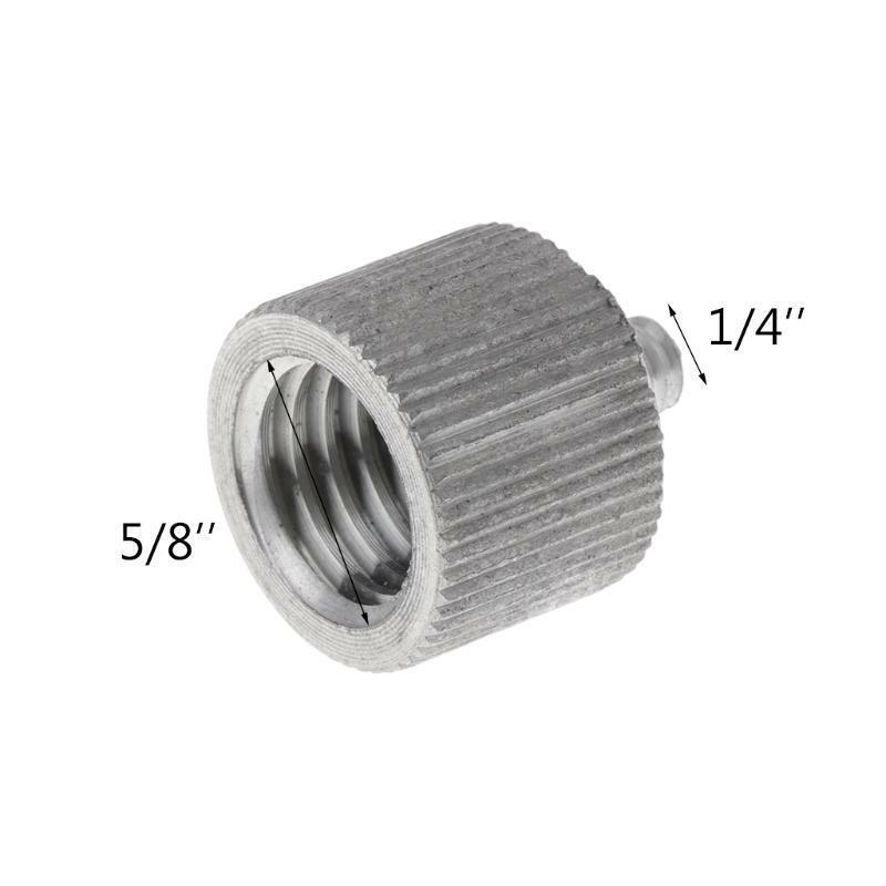 Compact Screw Adapter 5/8'' to 1/4" Threaded Screw Adapter Metal Alloy for Level