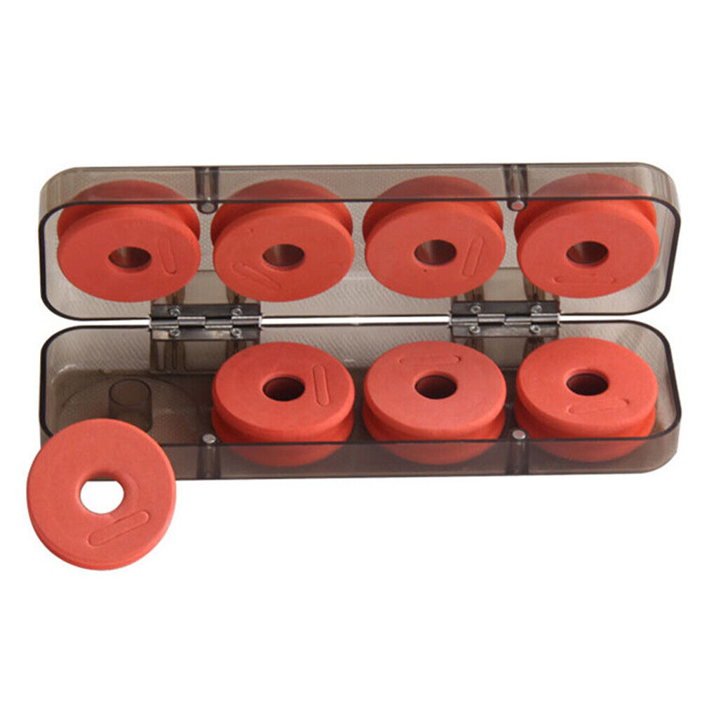 8pcs/set Winding Board Fishing Line Shaft Bobbin Spools Tackle Box Red Wire