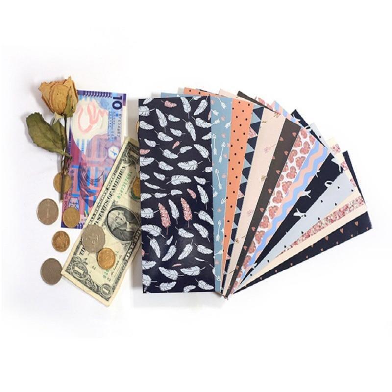 12 Pieces Small Floral Envelope Stationary Baby Shower Wedding Party Supplies