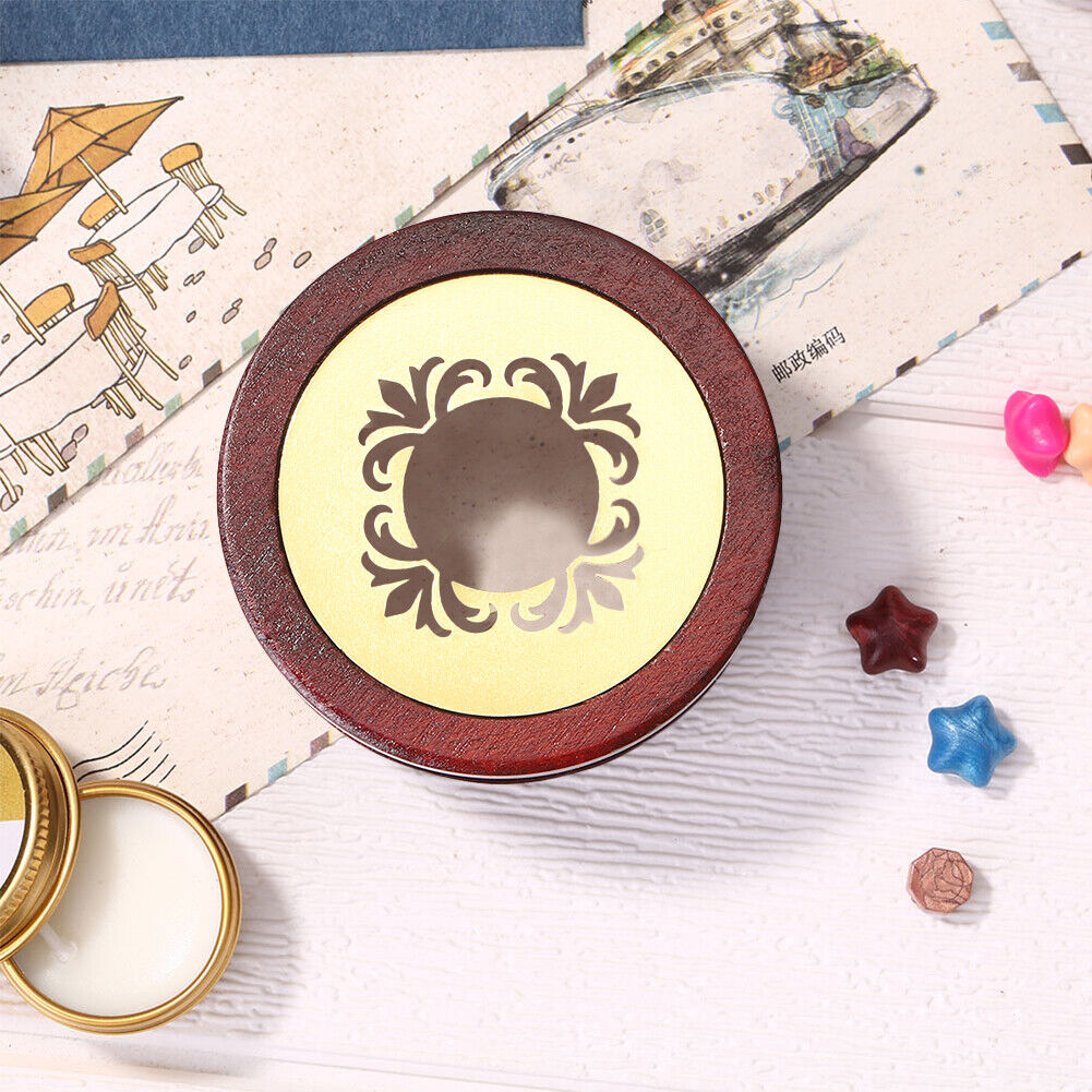 Wax Seal Furnace Wooden Frame Metal Pot Beads Sticks Melting Warmer Tool