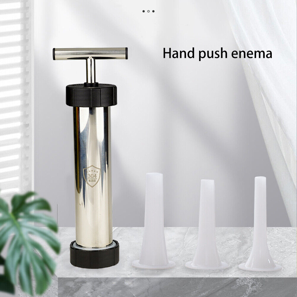 Manual Sausage Maker Stainless Steel Stuffer Homemade Syringe Meat Filler