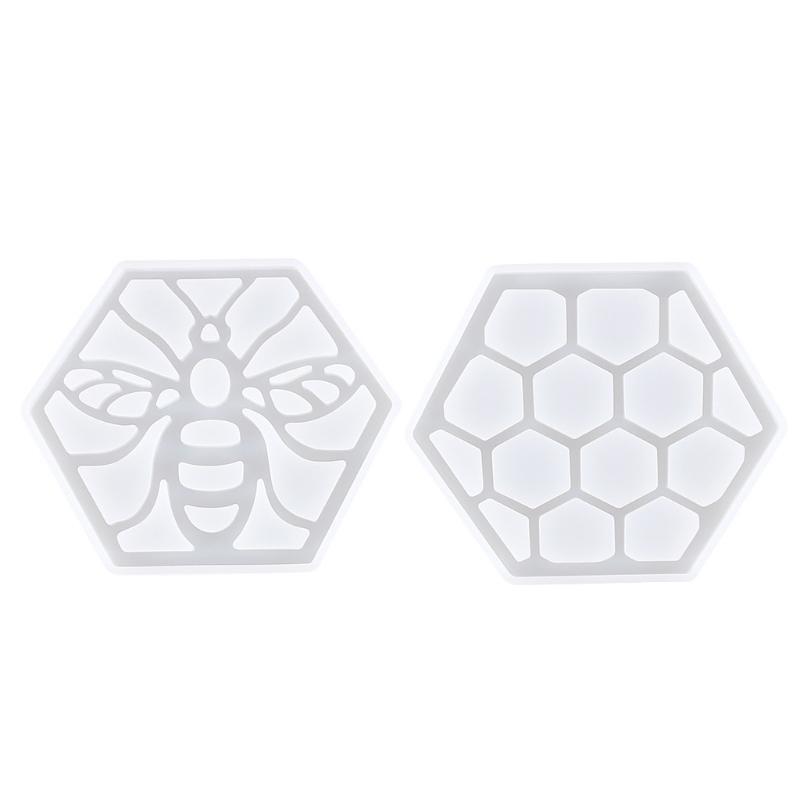 Fruit Plate Mat Mold Honeycomb Bee Coaster Silicone Mould for Cup Mat Making