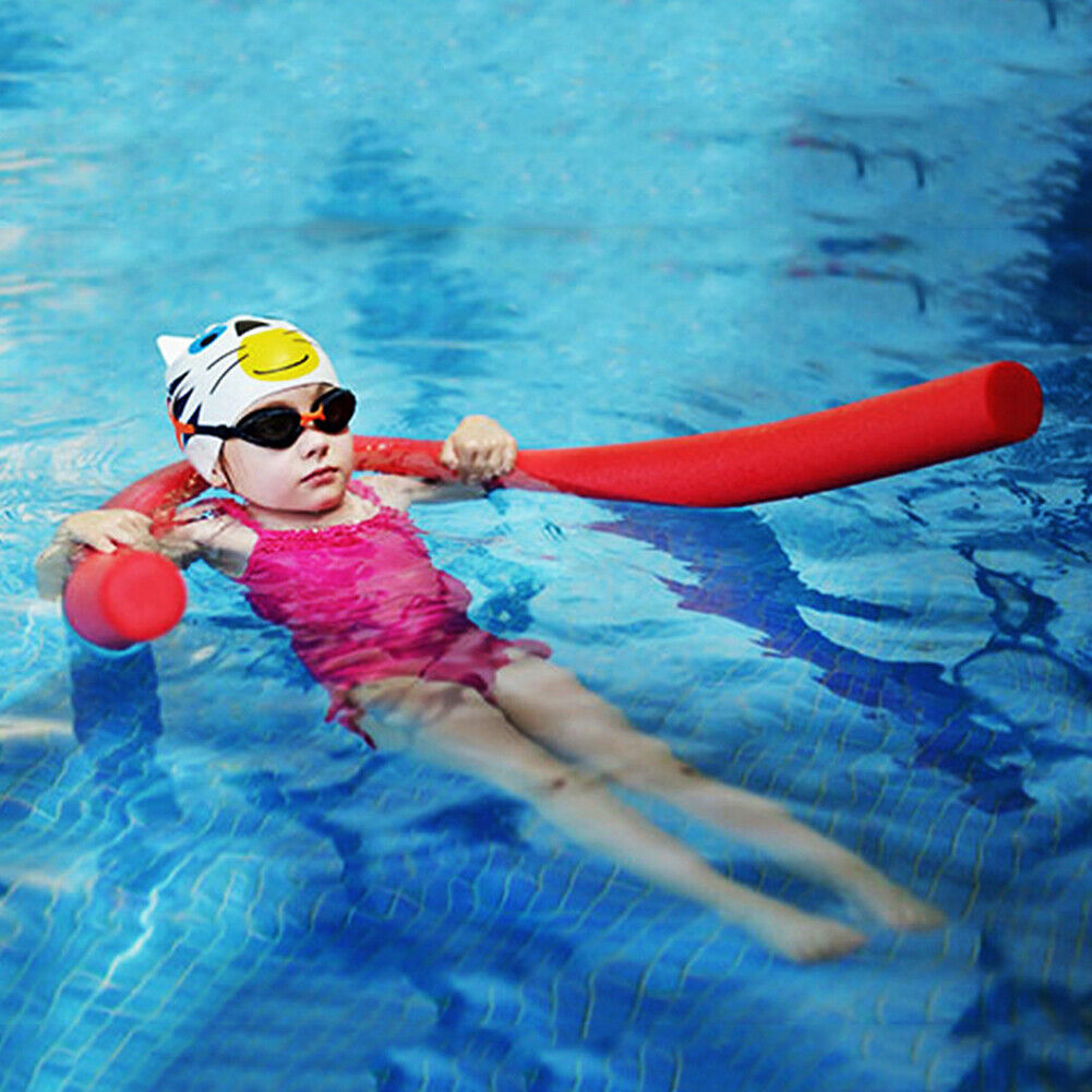Swimming Pool Noodle Foam Hollow Water Float Aids Woggle Noodles (Red)