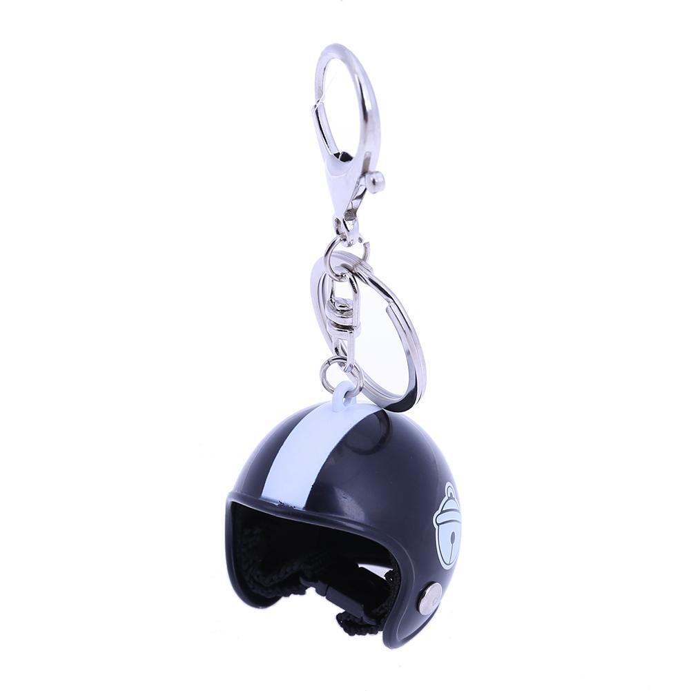 Motorcycle Helmets Key Chain Women Men Cute Safety Helmet Car Keychain(2)