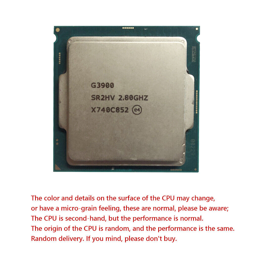 For Intel Celeron G3900 Dual Core Processor for LGA1151 B250 B250C BTC CPU