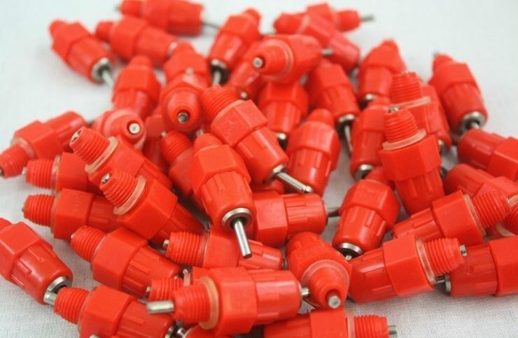 10 x  Poultry / Chicken Drinker / Waterer Nipples - Feeders Available