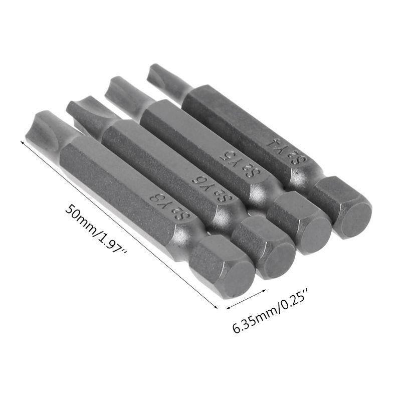 4pcs/set Magnetic Y Shaped Screwdriver Bits For Bicycle Repair Tools Triangle Y4