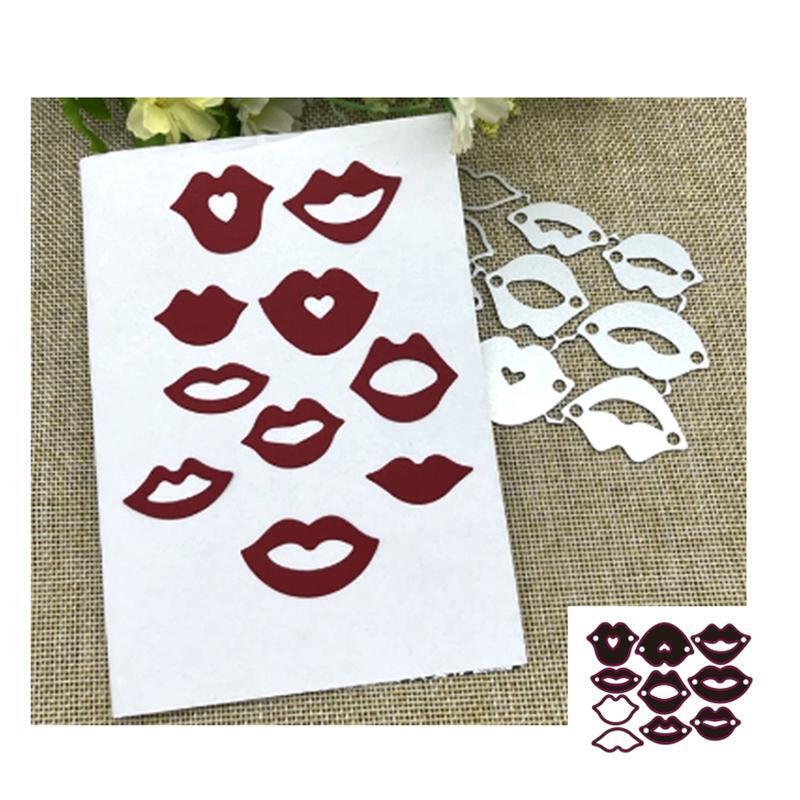 Red Lip Metal Cutting Dies Scrapbooking Stencil Die Cuts Card Embossing Album