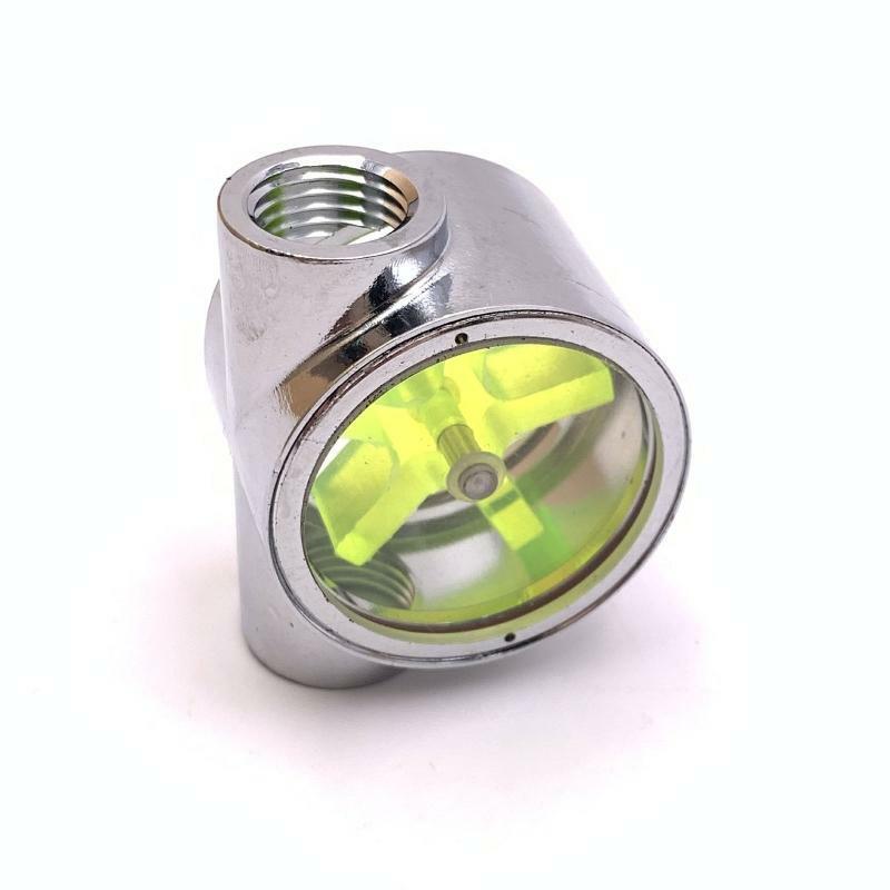 5 Impellers Flow Meter Indicator G1/4" Thread Female to Female Flow Meter Indica