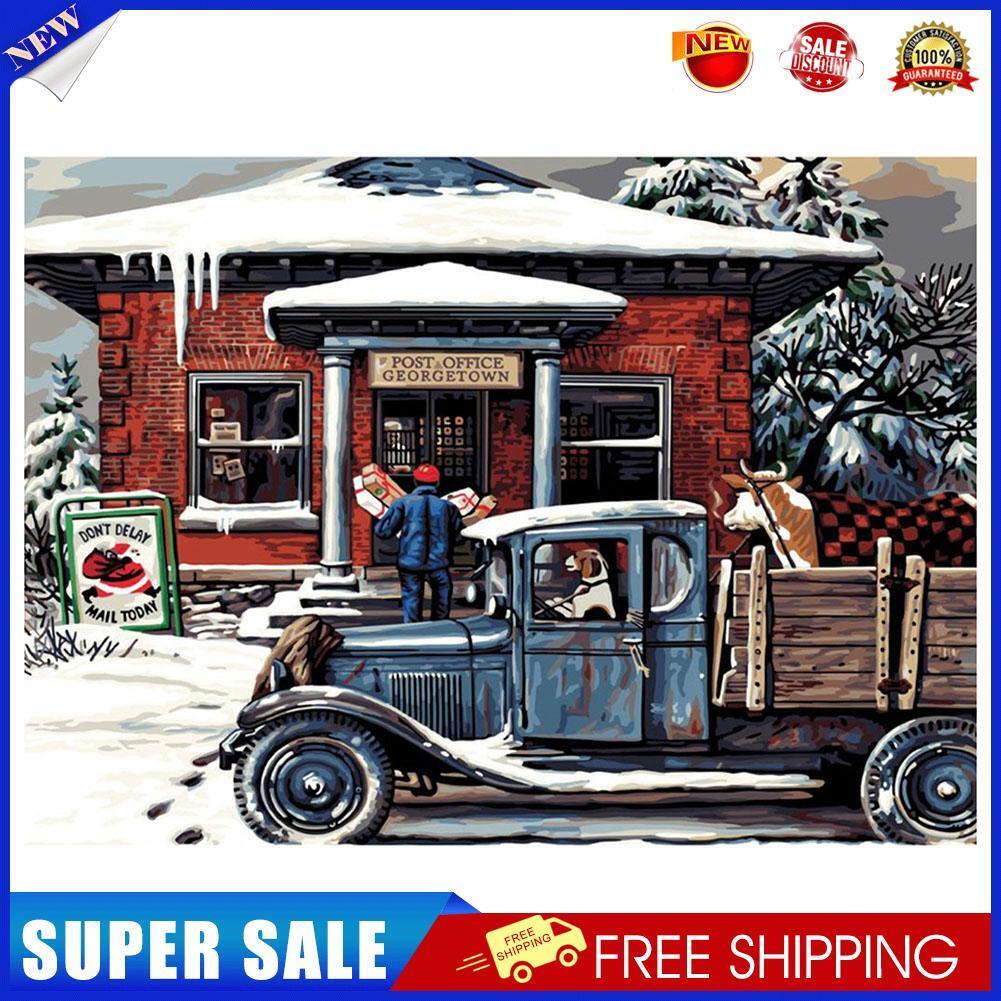 Night Light Snow DIY Full Drill Diamond Painting Embroidery Cross Stitch