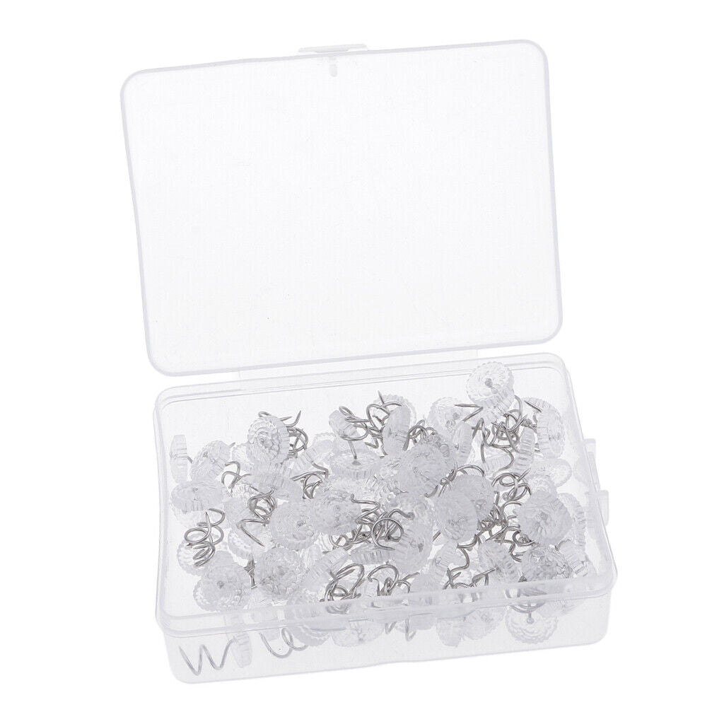 of 100 Pieces Upholstery Spiral Nail Studs Furniture Sofa Tack