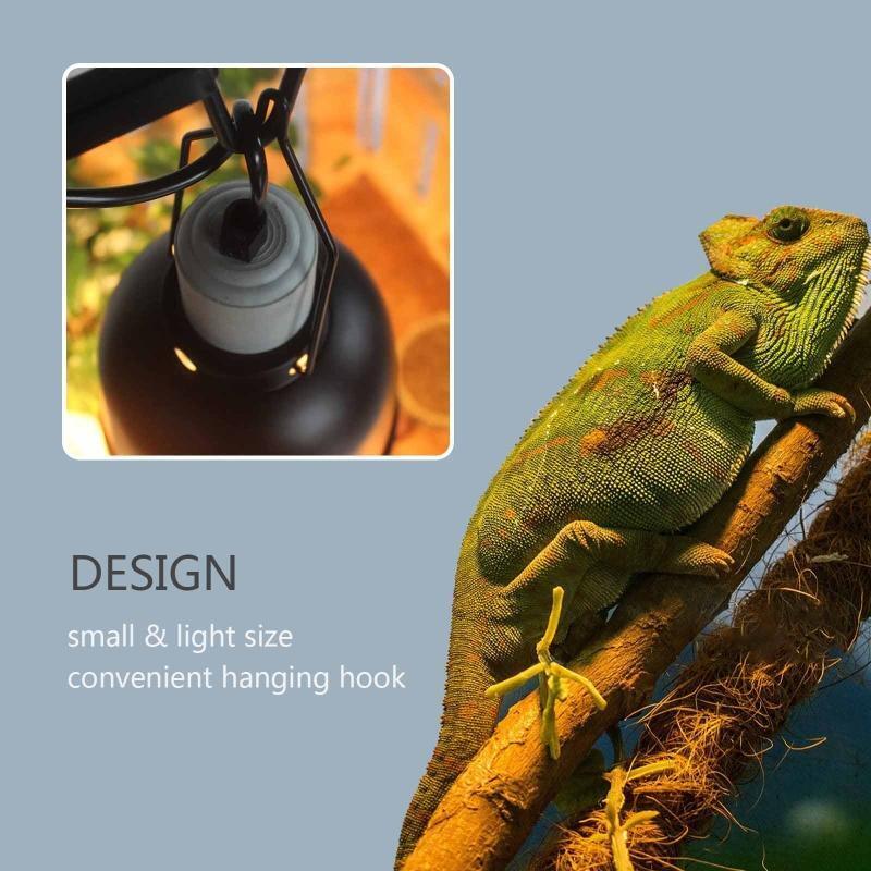 4 Pieces Reptile Lamp Hanger Metal Light Fixture Terrarium Light Accessories
