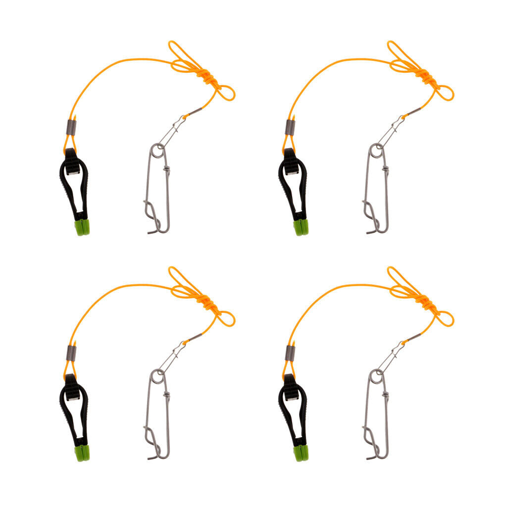 4pcs  Plus Release  with 17" Leader for Planer Board, Downriggers