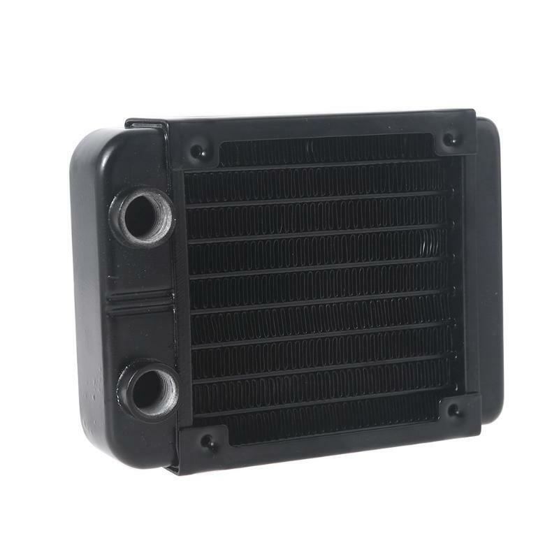 1/4" Pure Aluminum 8 Pipe Heat Exchanger Radiator for Computer PC CPU CO2 Water