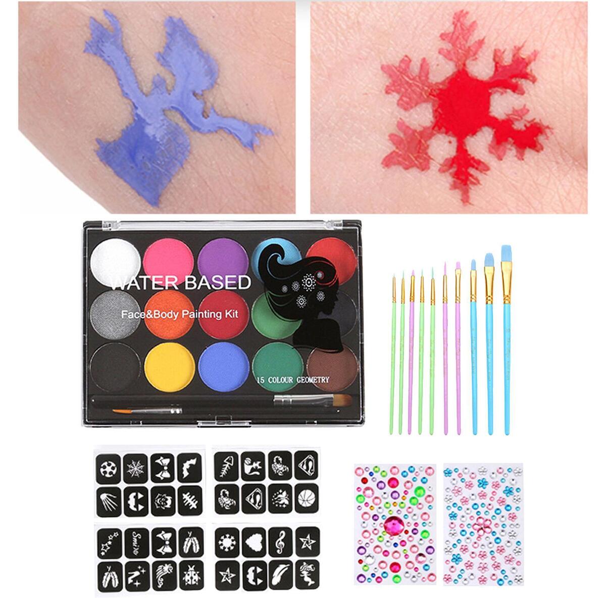 Body Painting Glowing Washable  Paint for   Playing Holiday